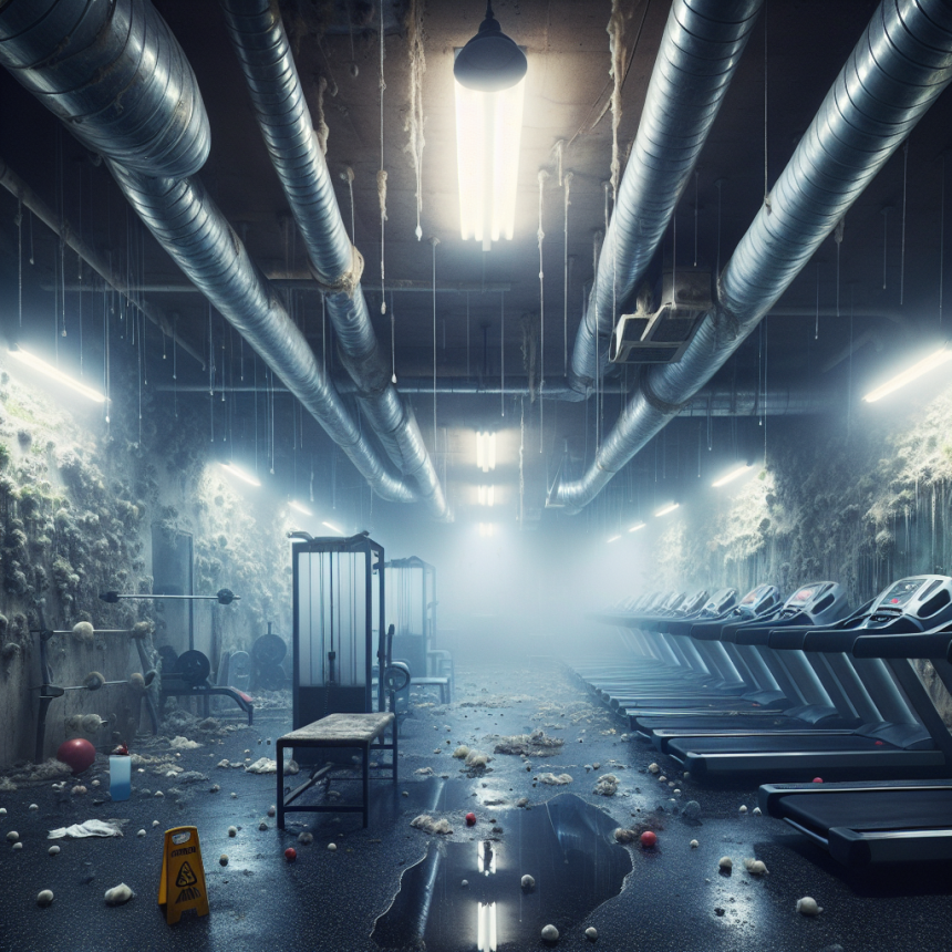 Eau germicide dans une salle de sport sans ventilation : mesures de sécurité