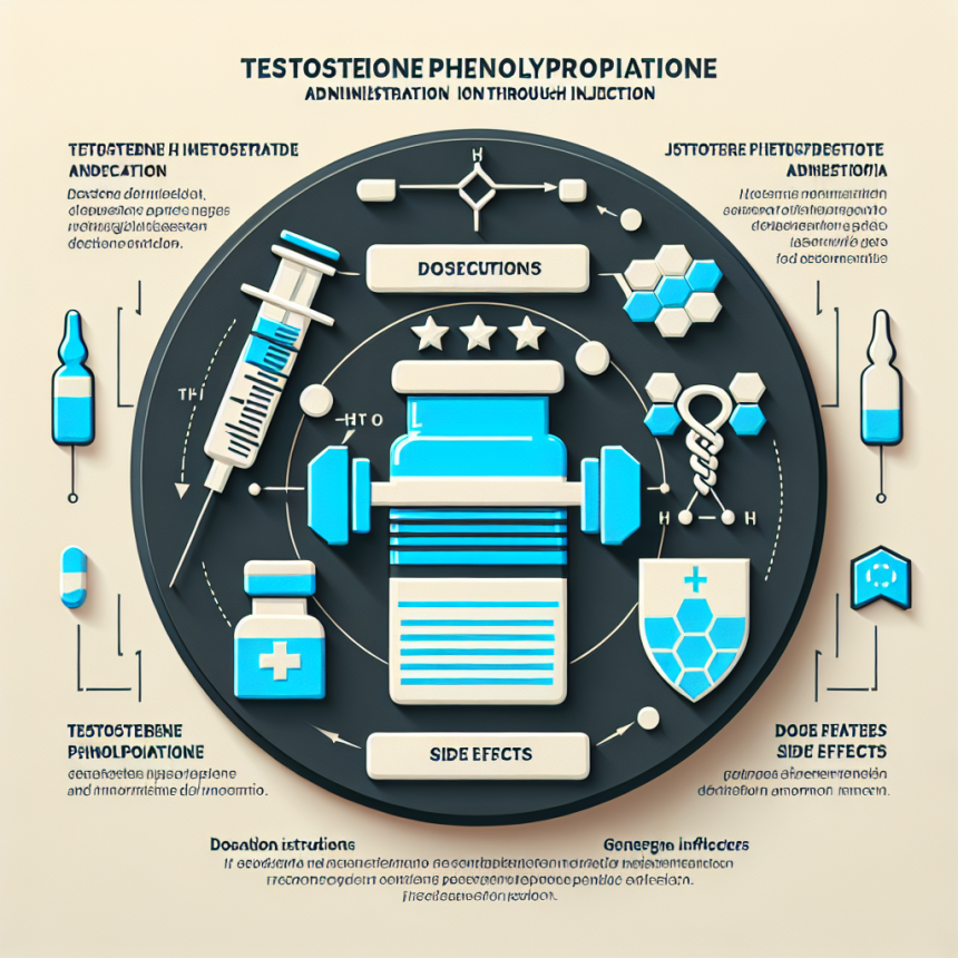 Caractéristiques de l'administration du phénylpropionate de testostérone (injection)