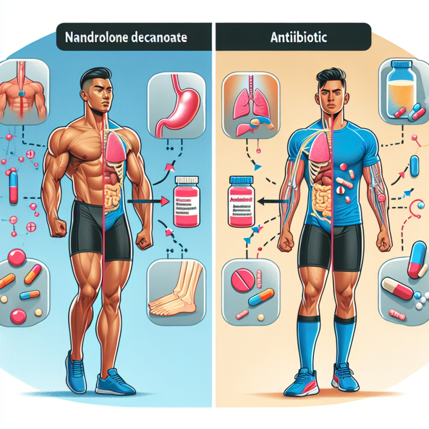 Interaction du décanoate de nandrolone avec les antibiotiques chez les athlètes