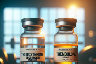 Testosterone Suspension (Aqueuse) en association avec le trenbolone