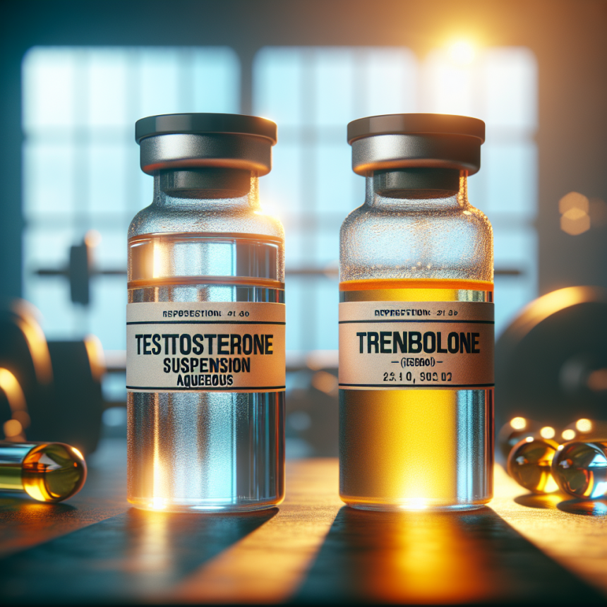 Testosterone Suspension (Aqueuse) en association avec le trenbolone