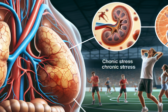 État des glandes surrénales lors d'un stress chronique chez les athlètes