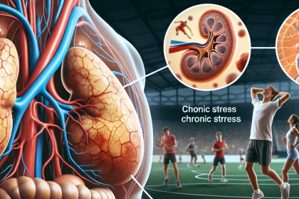 État des glandes surrénales lors d'un stress chronique chez les athlètes